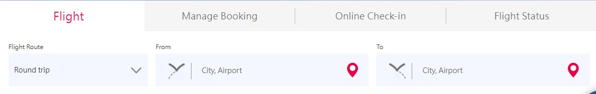 China Airline. Поиск билета